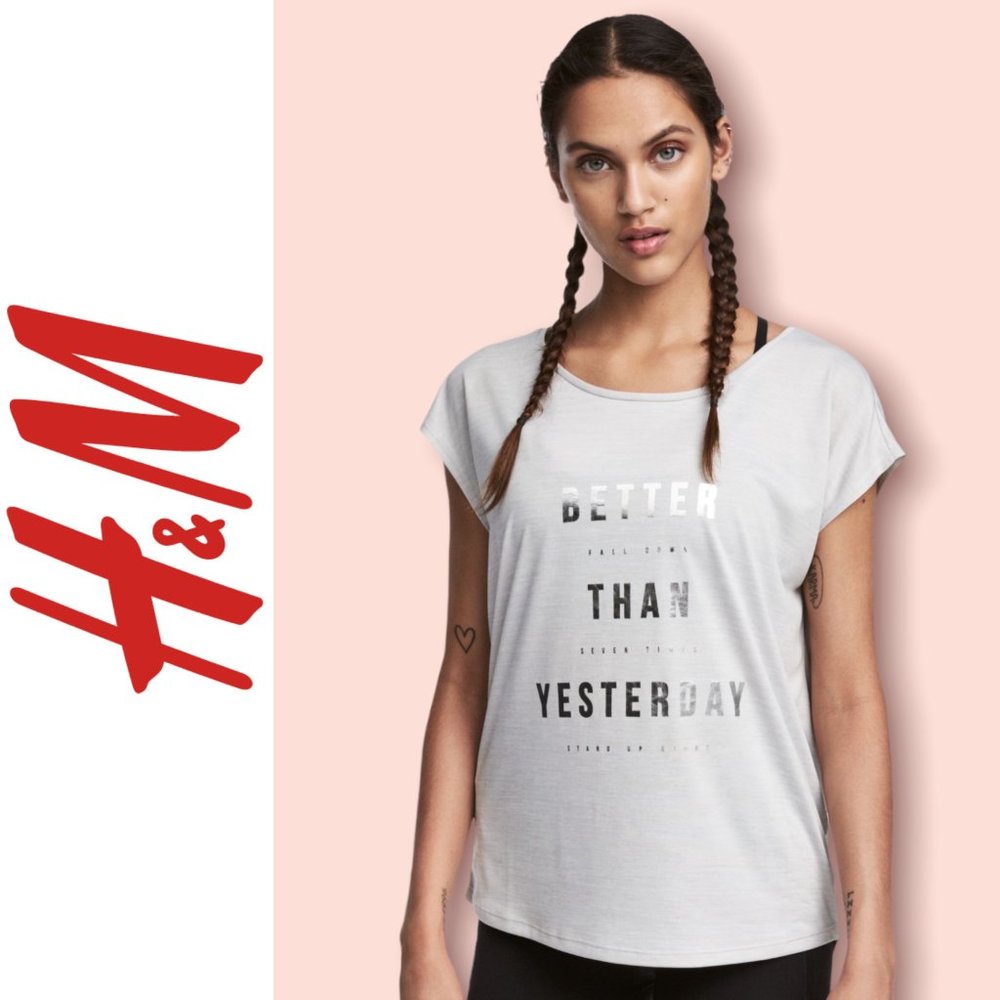 "Better Than Yesterday" Sports Top ▪️ H&M